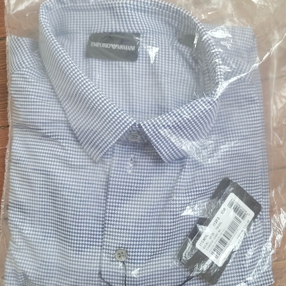Emporio Armani Other - Emporio Armani Camicia Umo Shirt Blue